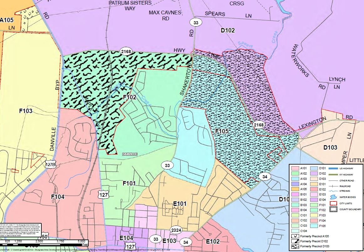 Changes A105 D102 D103 to F103 F102 F105